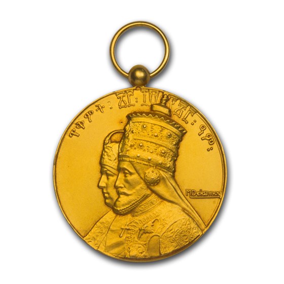 EE1923 Ethiopia Gold Medal PF-66 NGC (Matte) EE1923 Ethiopia Gold Medal PF-66 NGC (Matte)